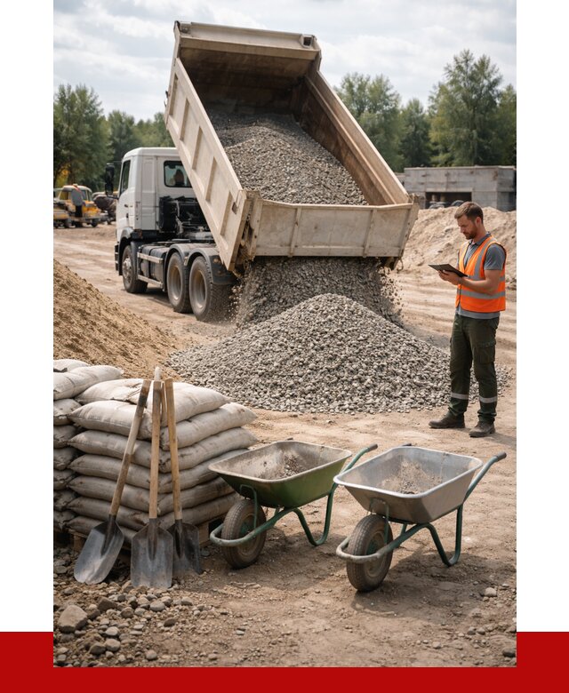 Доставка нерудных материалов в Белове от 1303 руб. | ПРОНЕРУДБлв