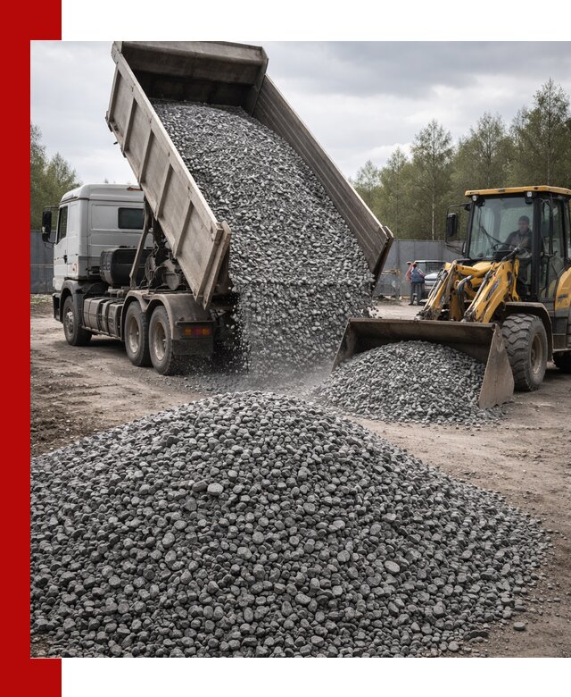 Доставка и продажа щебня гранитного в Белове