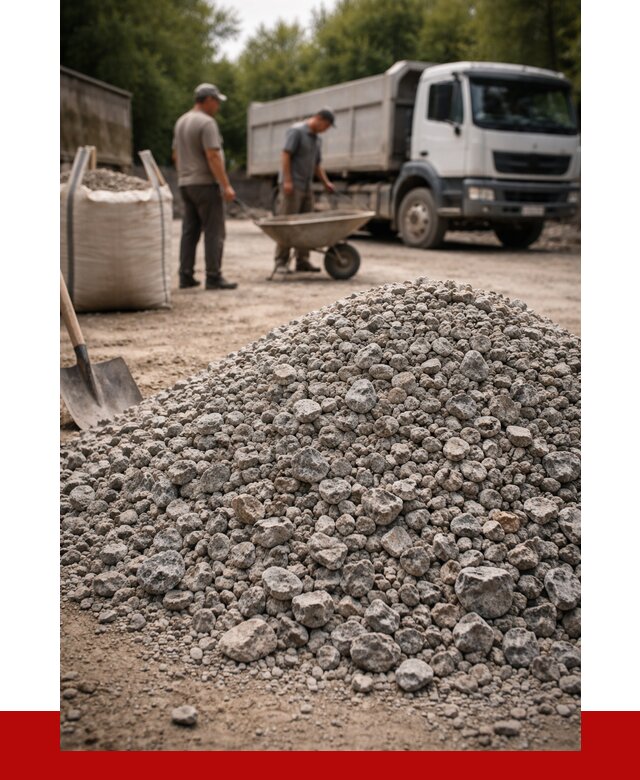 Гранитный щебень фракция 20-40 в Белове от 3475 руб. ПРОНЕРУДБлв
