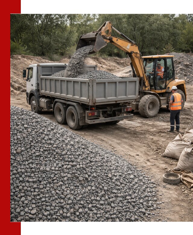 Доставка гравийного щебня в Белове оптом и в розницу