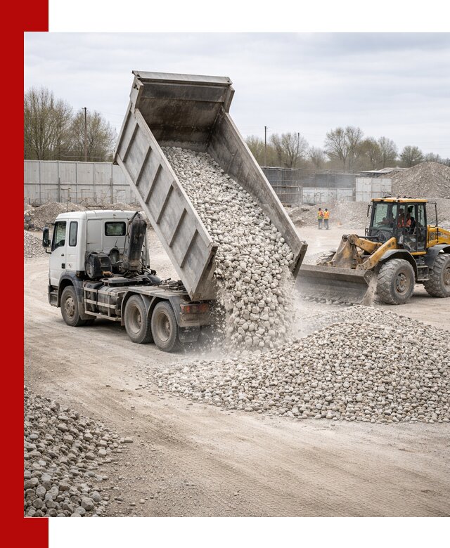 Доставка и продажа известнякового щебня в Белове