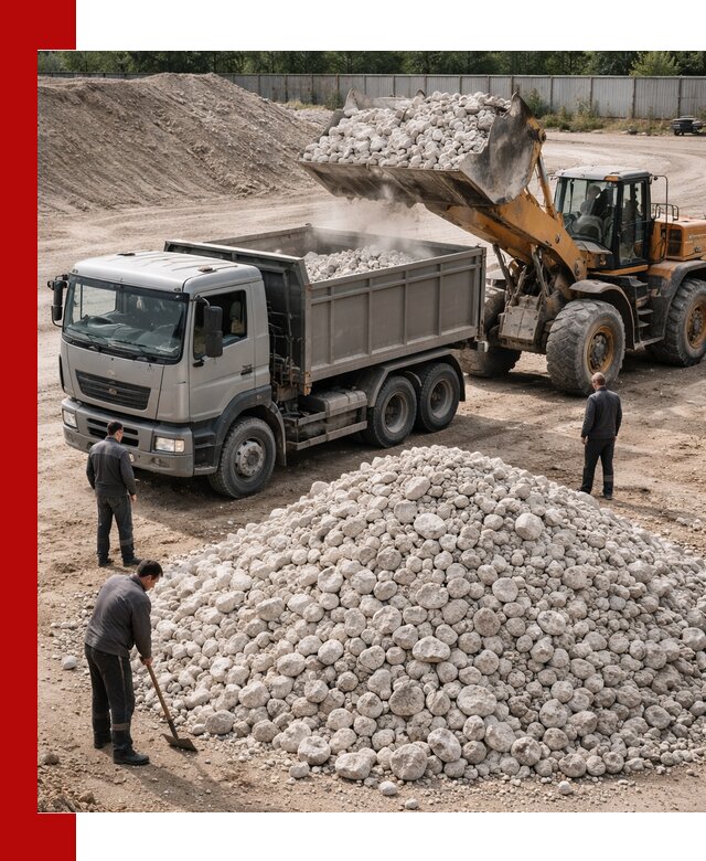 Известняковый щебень фракция 70–150 с доставкой в Белове