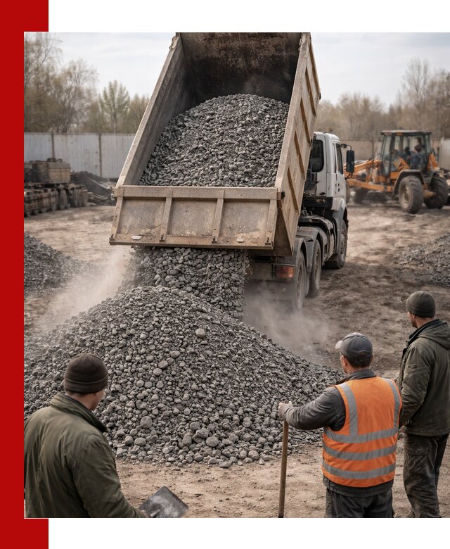 Доставка шлакового щебня в удобные сроки по выгодной цене в Белове