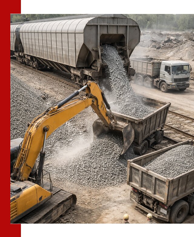 Доставка железнодорожного щебня в Белове крупными партиями быстрого отгруза