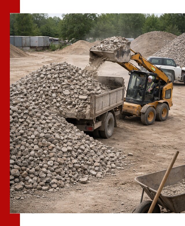 Доставка вторичного щебня в Белове для строительных работ