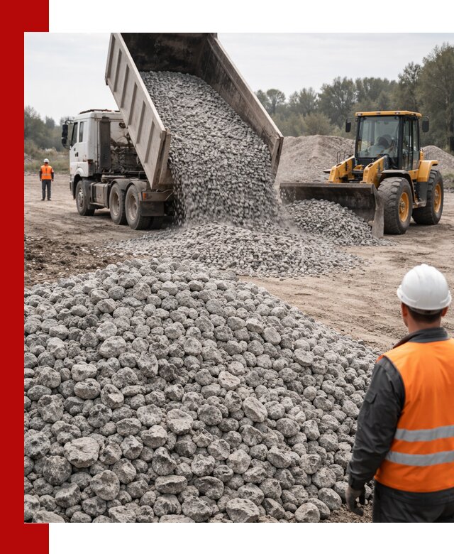 Доставка бетонного щебня фракции 20-40 в Белове