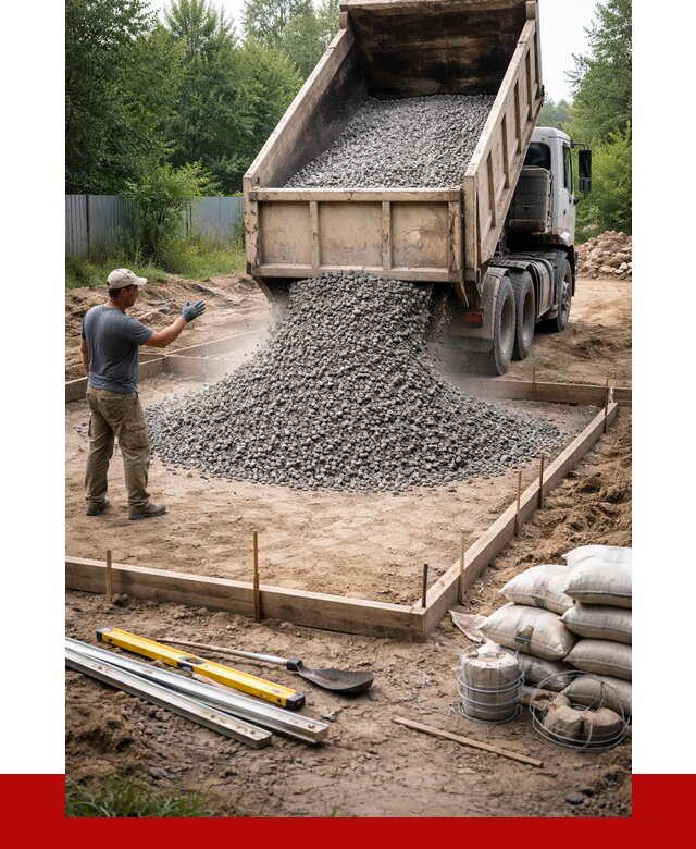 Купить щебень для фундамента в Белове от 4887 р. | ПРОНЕРУДБлв