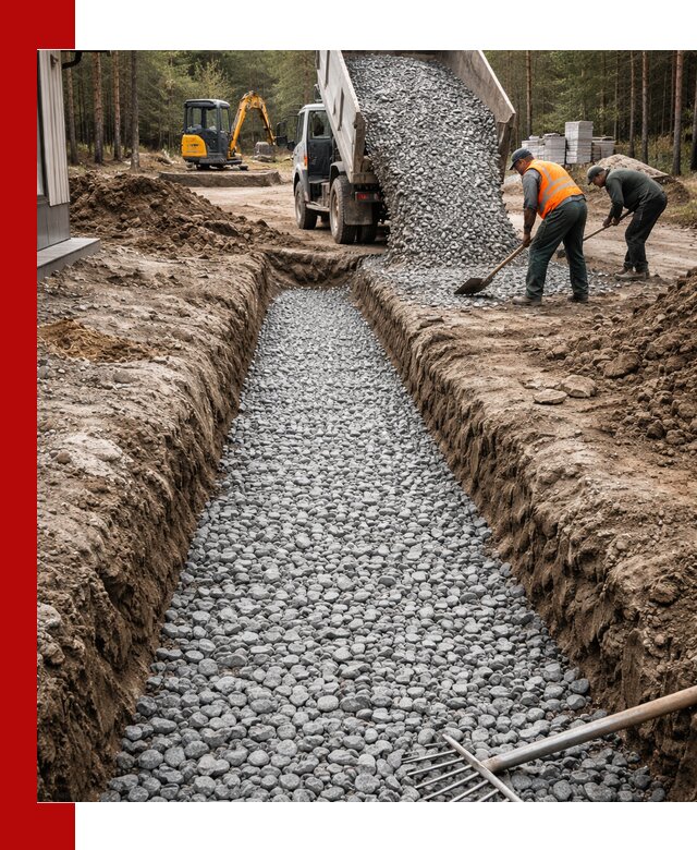 Щебень для дренажа с доставкой в Белове высокого качества