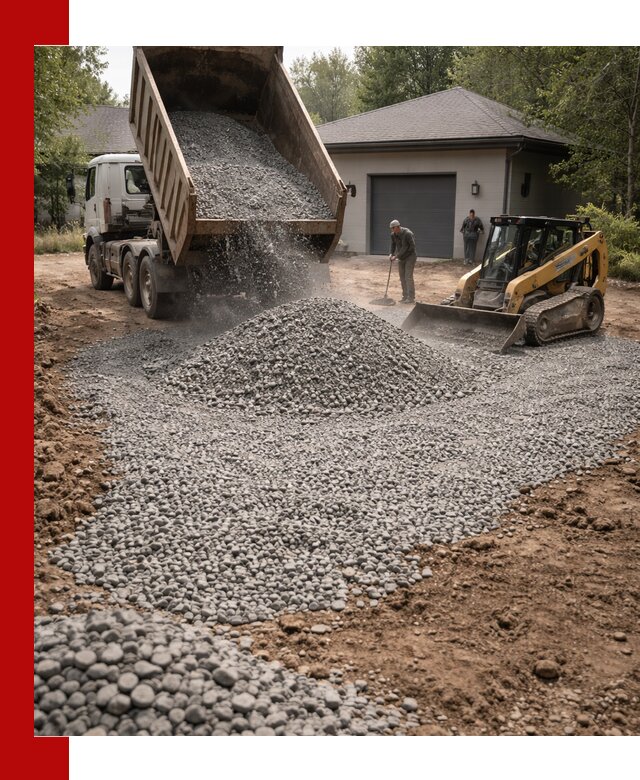 Щебень для парковки в Белове: доставка и укладка качественного материала