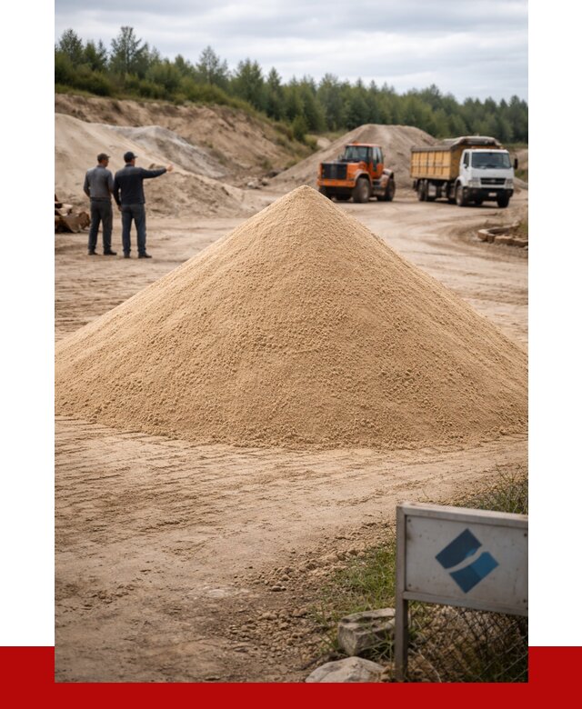 Карьерный песок навалом в Белове от 1955 р. | ПРОНЕРУДБлв