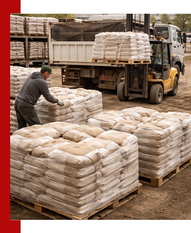 Карьерный песок в мешках с доставкой в Белове