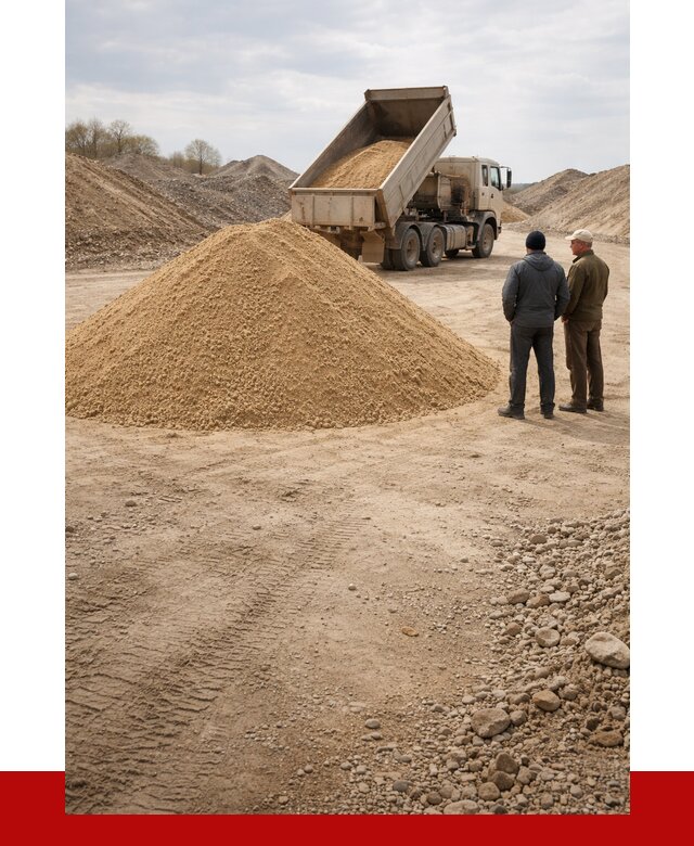 Карьерный песок крупнозернистый в Белове от 9230 р | ПРОНЕРУДБлв