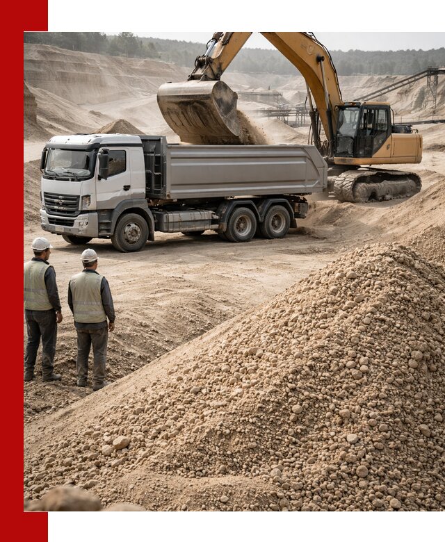 Карьерный крупнозернистый песок с доставкой в Белове