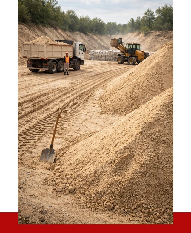 Карьерный песок мелкозернистый в Белове от 9773 р. | ПРОНЕРУДБлв