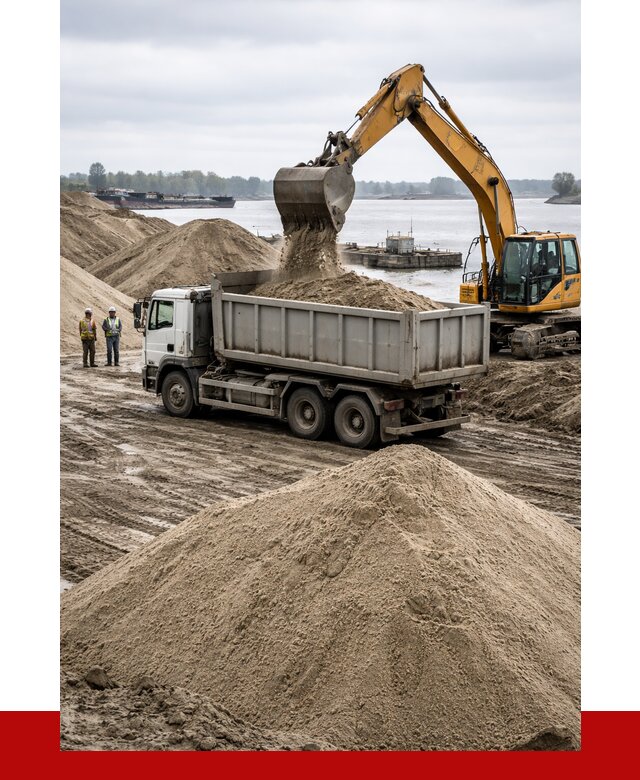 Купить речной песок навалом в Белове от 1955 р., ПРОНЕРУДБлв