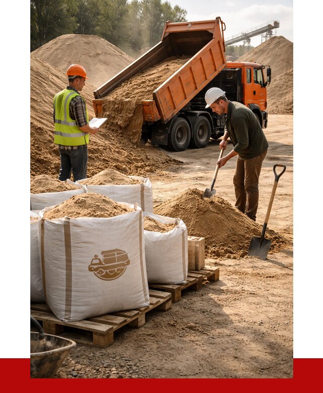 Строительный песок в Белове от 2389 р. с доставкой, ПРОНЕРУДБлв