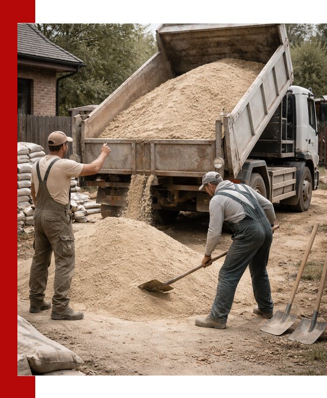 Песок для штукатурки с доставкой в Белове качественный и чистый