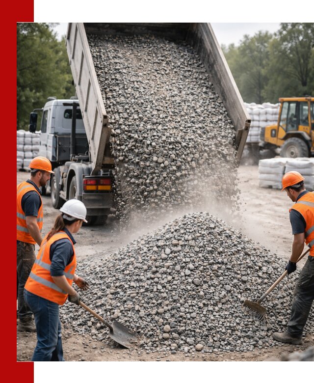 Доставка гравия и камня в Белове оптом и в розницу
