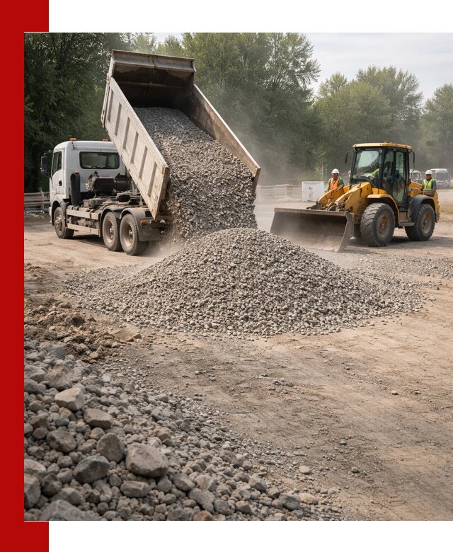 Гравий фракция 5–20 доставка в Белове оптом и в розницу