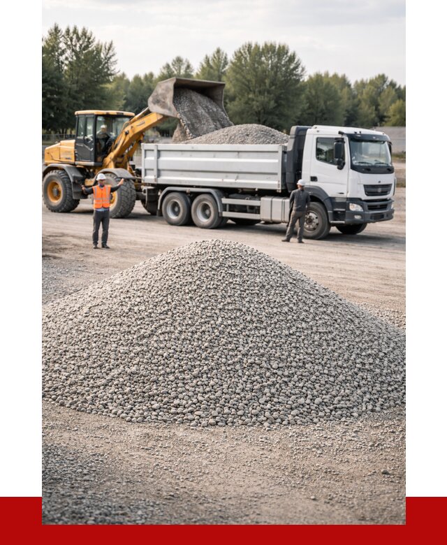 Купить мытый гравий в Белове от 3801 р, доставка ПРОНЕРУДБлв