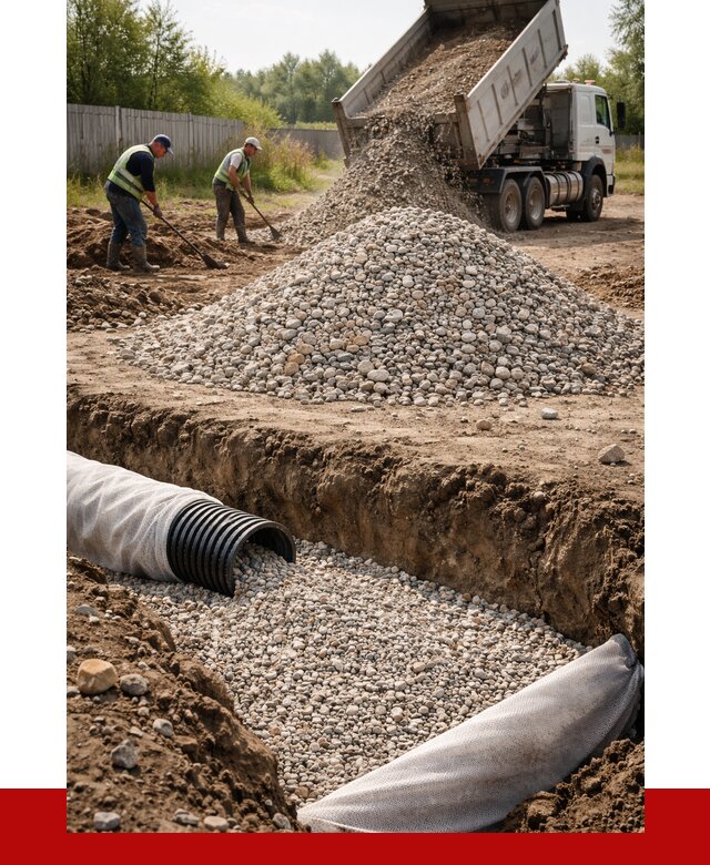 Гравий для дренажа в Белове от 2389 р., доставка ПРОНЕРУДБлв