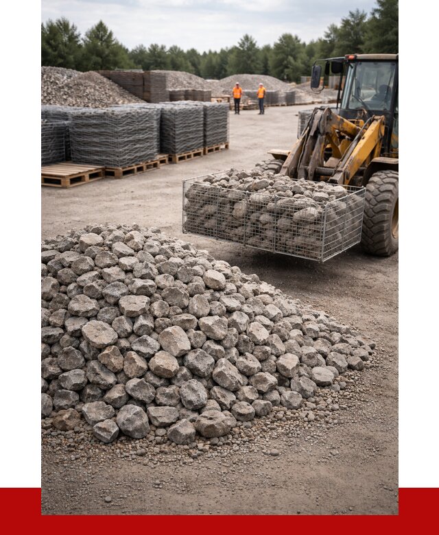 Камень для габионов фракция 70-150 в Белове от 4561 р. | ПРОНЕРУДБлв