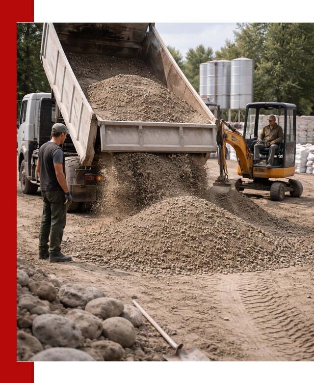 Доставка ПГС С3 в Белове самосвалами и миксерами