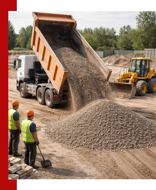 Доставка щебёночно-песчаной смеси ЩПС С7 в Белове