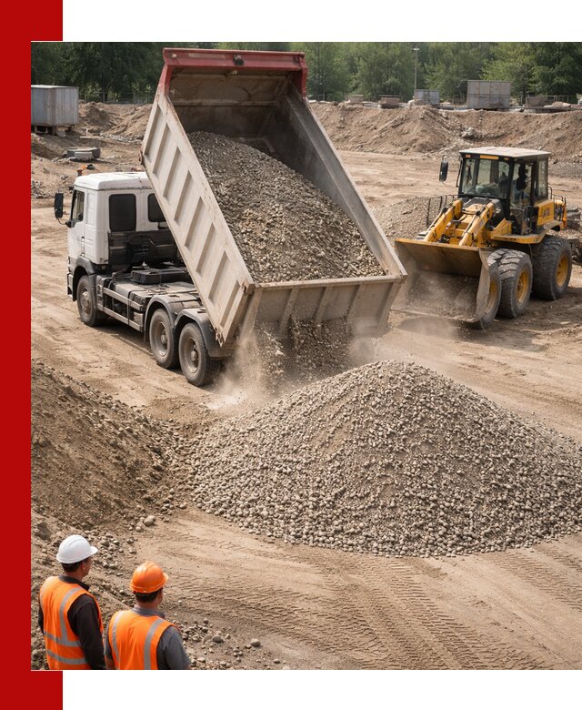 Щебень с песком (ЩГПС С2) с доставкой в Белове