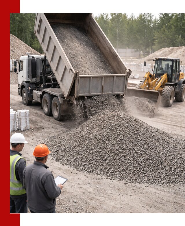 Доставка и продажа гранитного отсева 0-10 в Белове