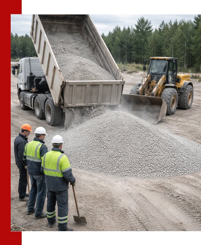 Известняковый отсев 0-5 доставка в Белове быстро и выгодно