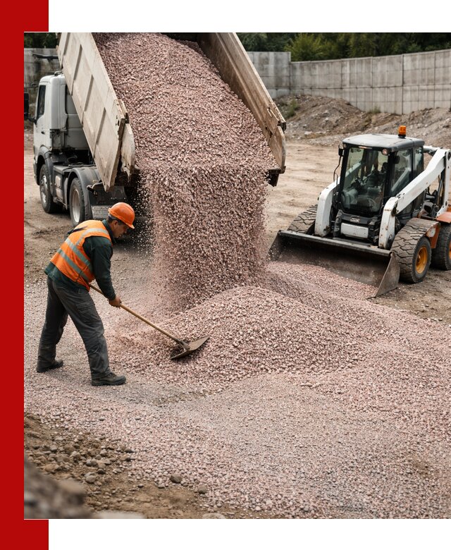 Крошка розовый гранит с доставкой в Белове от производителя