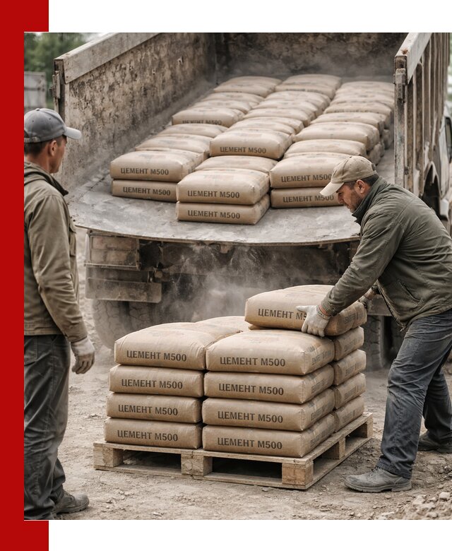 Цемент М500 с доставкой самосвалом в Белове