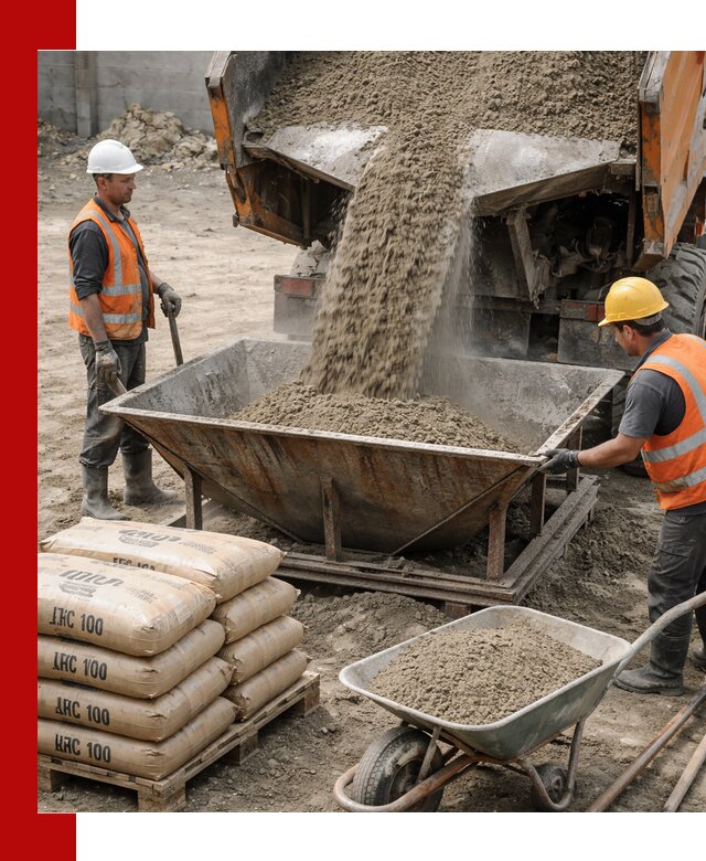 Доставка цементно-песчаной смеси М100 в Белове