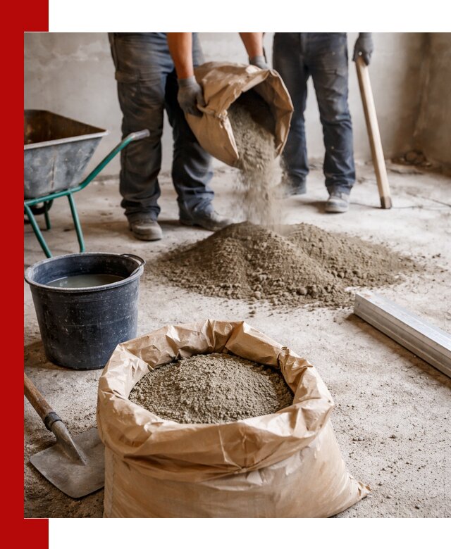 Доставка сухой смеси для стяжки в Белове