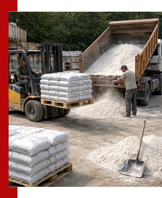 Доставка строительной извести оптом и в розницу в Белове