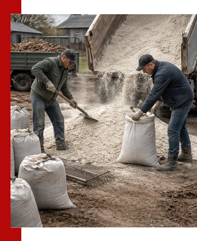 Доставка извести пушонки в Белове оптом и мелким оптом