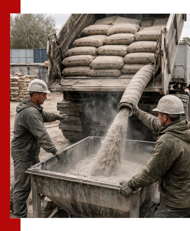 Доставка цемента М400 в Белове оптом и в розницу