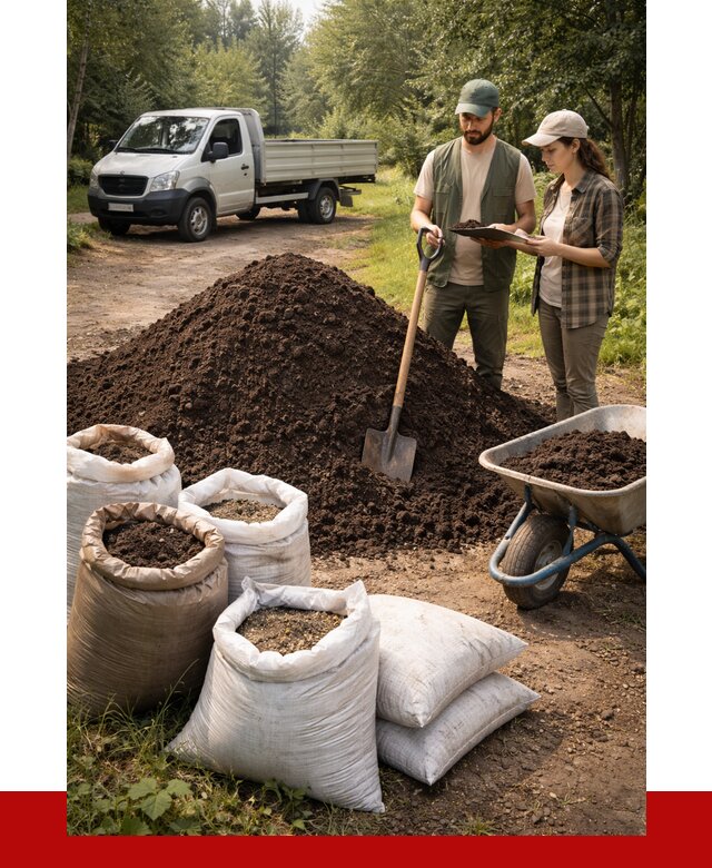 Купить грунт с доставкой в Белове от 4887 р. за м3 | ПРОНЕРУДБлв