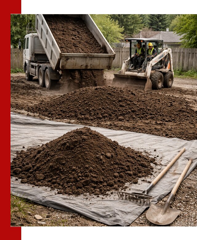 Грунт для отсыпки участка с доставкой в Белове