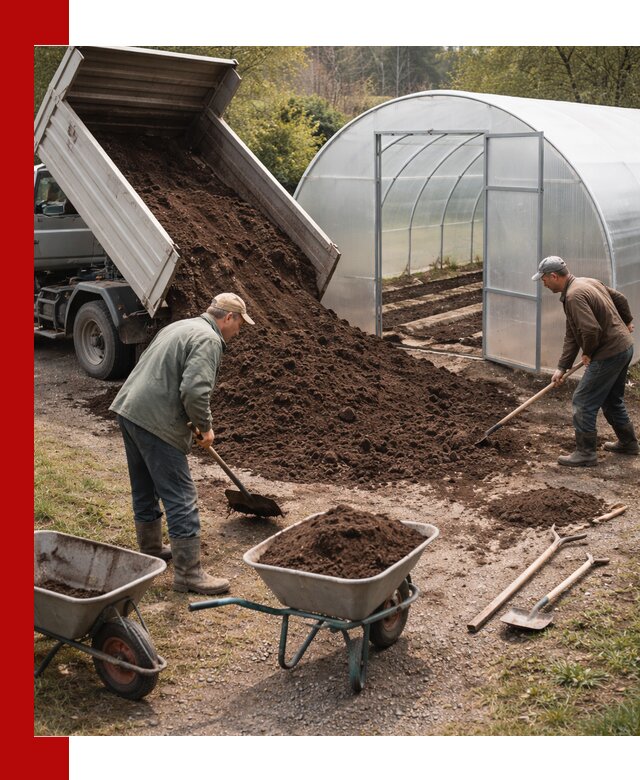 Грунт для теплицы с доставкой в Белове — плодородный субстрат под растения