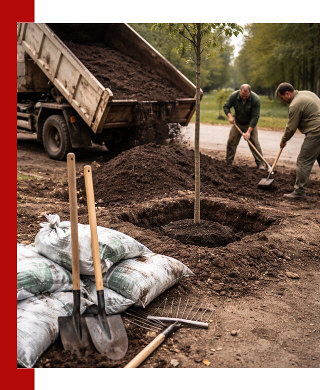 Грунт для посадки деревьев в Белове — доставка и подготовка почвы