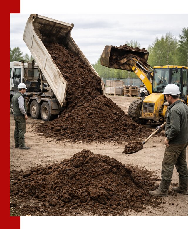 Доставка торфа оптом и в мешках в Белове