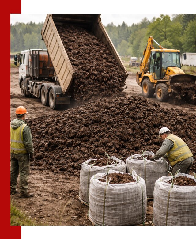 Доставка нейтрального торфа в Белове оптом и в розницу