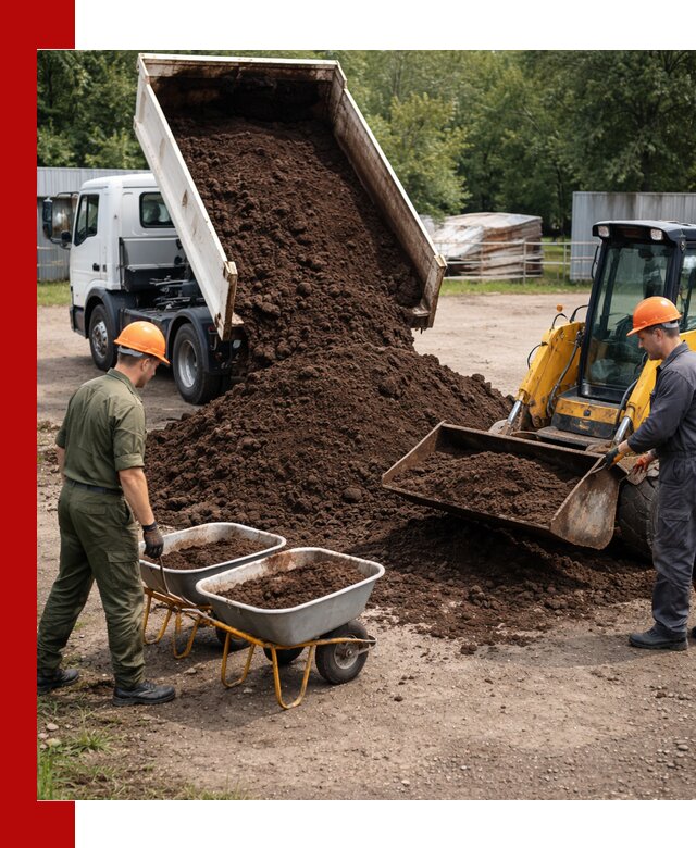 Доставка торфо-земляной смеси в Белове для огорода и ландшафта