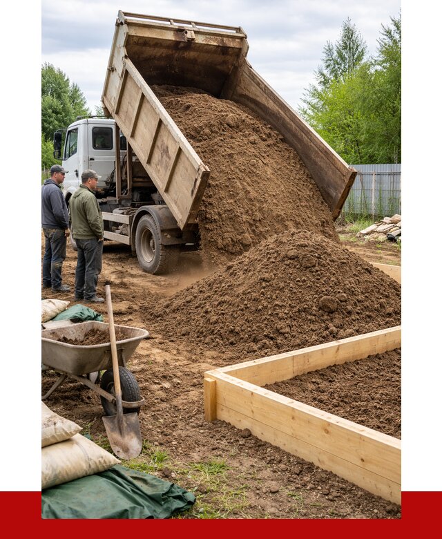 Торфо песчаная смесь в Белове с доставкой от 2009 р. | ПРОНЕРУДБлв