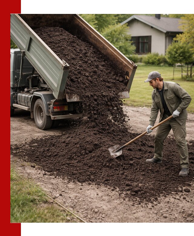 Чернозем для газона с доставкой в Белове быстро и качественно