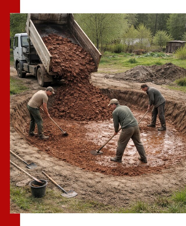 Купить качественную глину для пруда в Белове