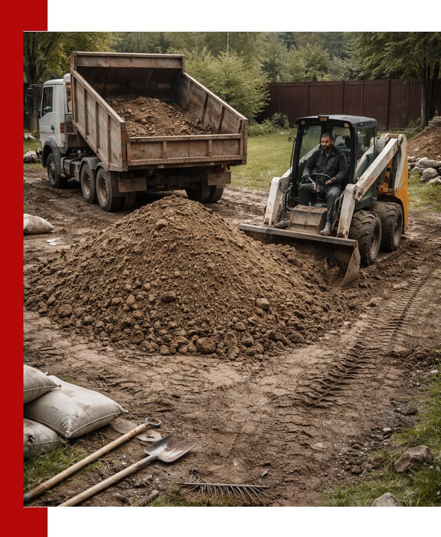 Суглинок для планировки участков в Белове с доставкой и выгрузкой