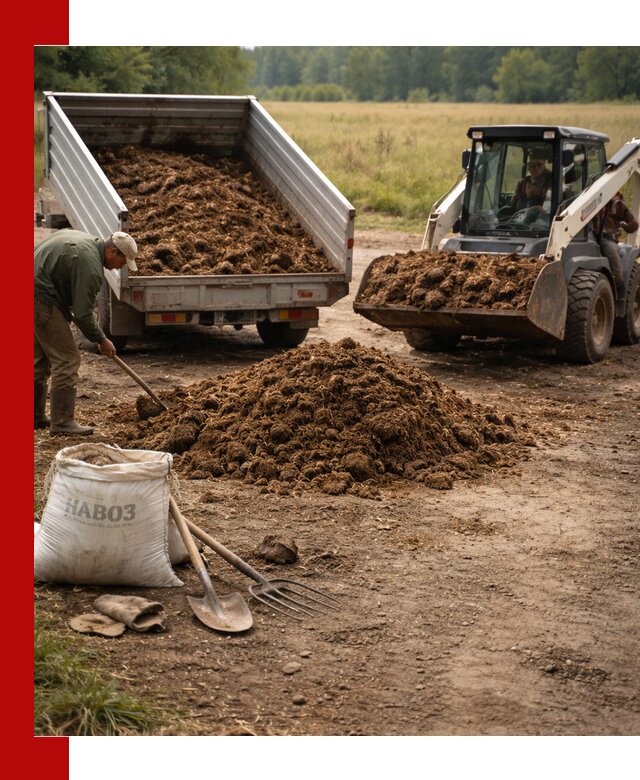 Доставка конского навоза в Белове с разгрузкой и доставкой на объект